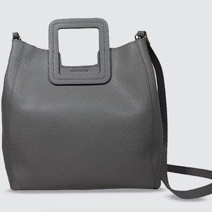 Grey | Antonio MEDIUM Leather Handle Bag (TMRW Studio)
